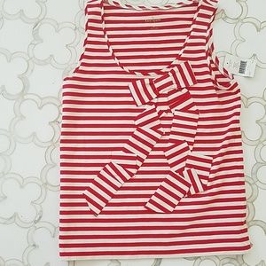 Adorable striped Kate Spade bow tank